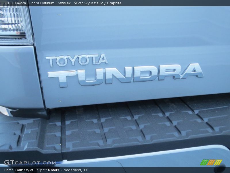 Silver Sky Metallic / Graphite 2013 Toyota Tundra Platinum CrewMax