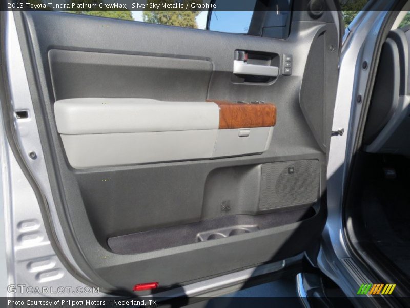 Silver Sky Metallic / Graphite 2013 Toyota Tundra Platinum CrewMax