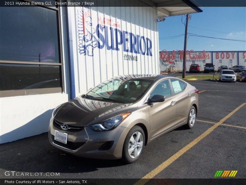 Desert Bronze / Beige 2013 Hyundai Elantra GLS