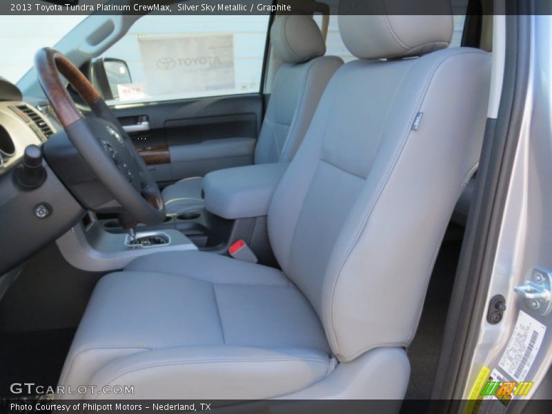Silver Sky Metallic / Graphite 2013 Toyota Tundra Platinum CrewMax
