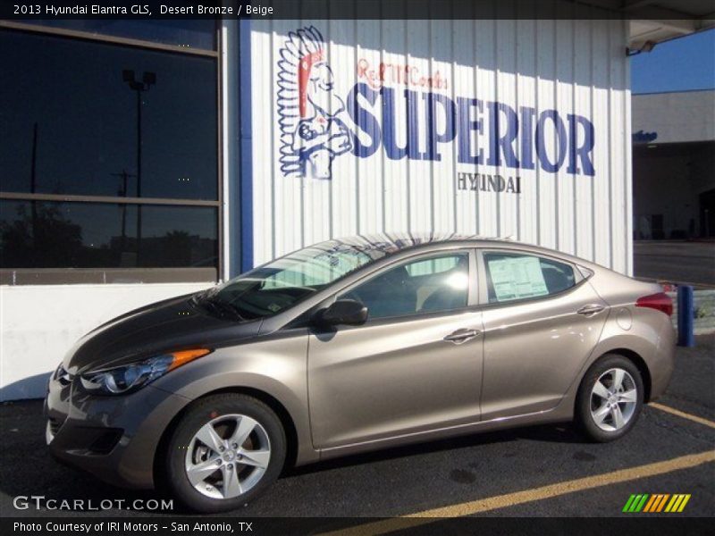 Desert Bronze / Beige 2013 Hyundai Elantra GLS