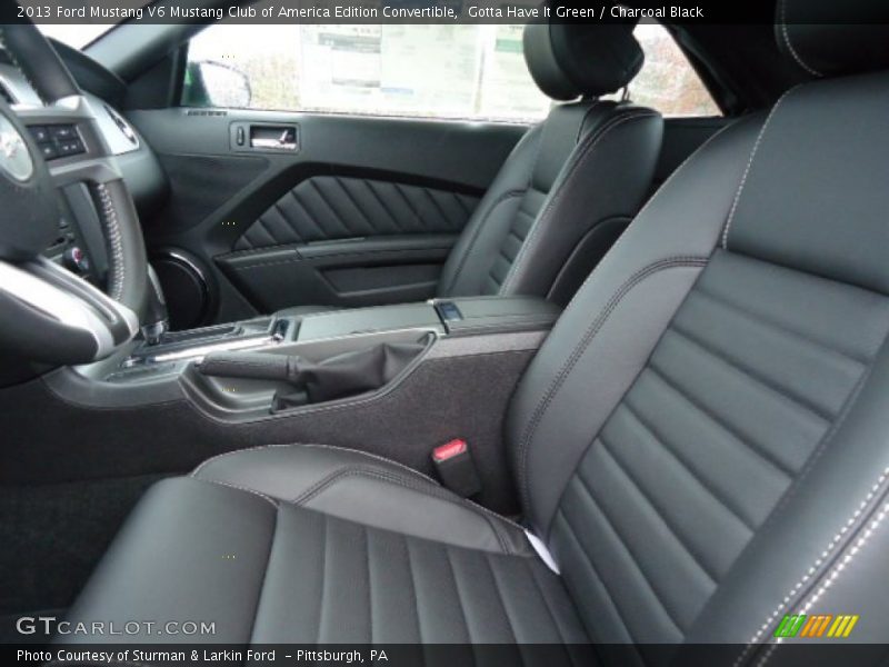 Front Seat of 2013 Mustang V6 Mustang Club of America Edition Convertible