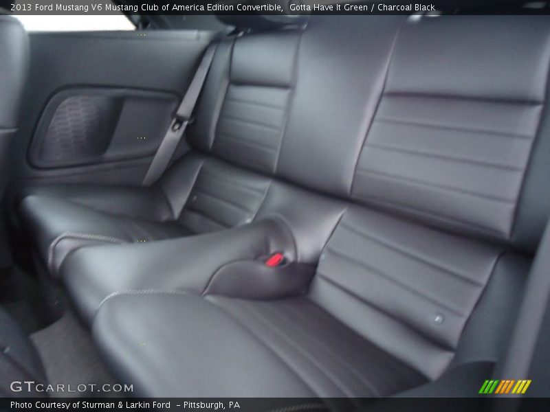Rear Seat of 2013 Mustang V6 Mustang Club of America Edition Convertible