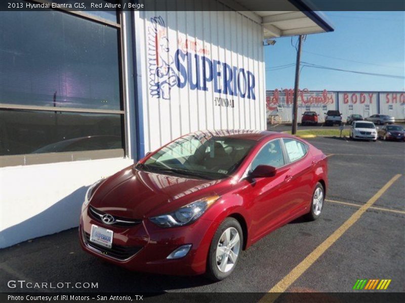 Red Allure / Beige 2013 Hyundai Elantra GLS
