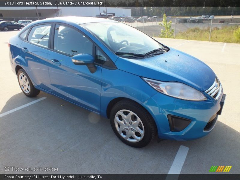Blue Candy / Charcoal Black 2013 Ford Fiesta SE Sedan