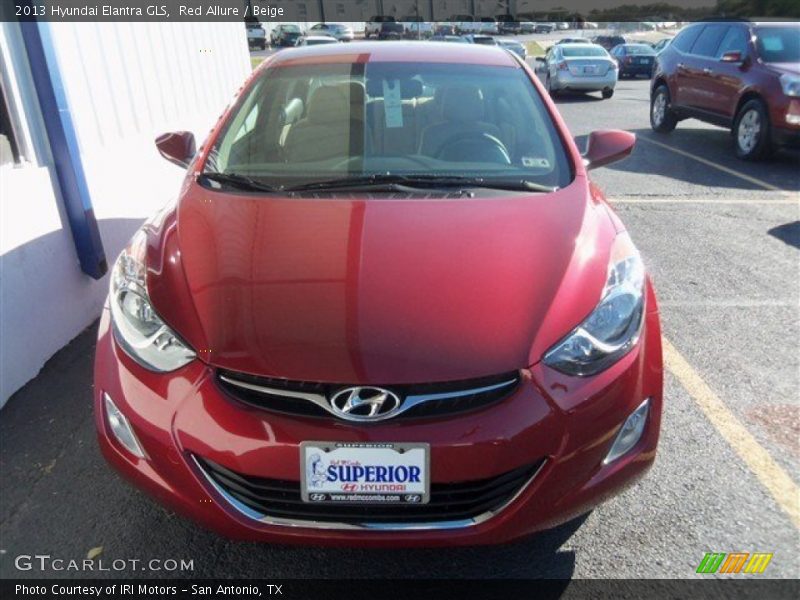 Red Allure / Beige 2013 Hyundai Elantra GLS