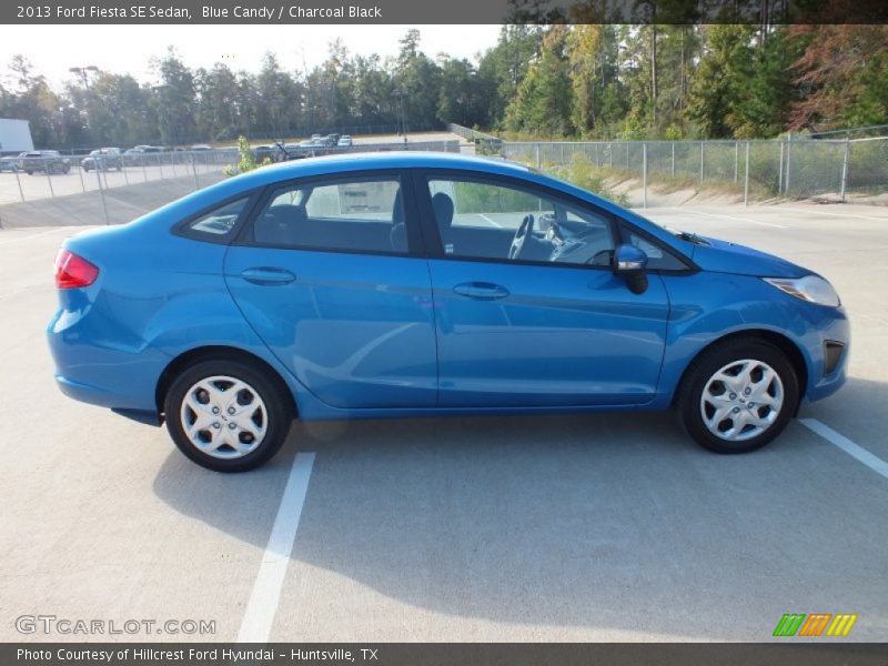 Blue Candy / Charcoal Black 2013 Ford Fiesta SE Sedan