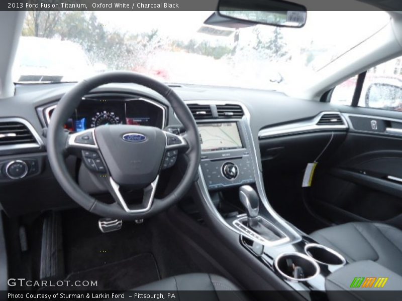Charcoal Black Interior - 2013 Fusion Titanium 