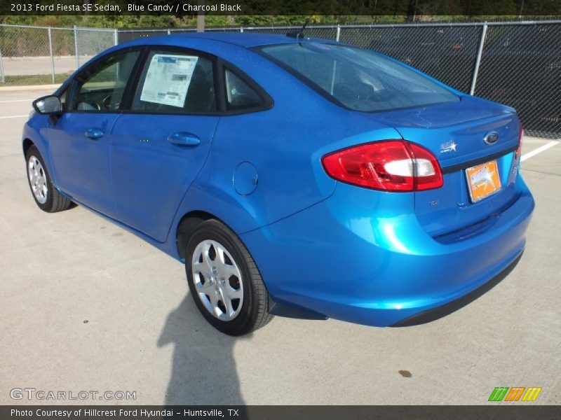 Blue Candy / Charcoal Black 2013 Ford Fiesta SE Sedan