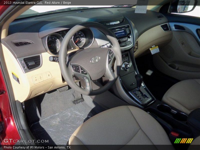 Red Allure / Beige 2013 Hyundai Elantra GLS