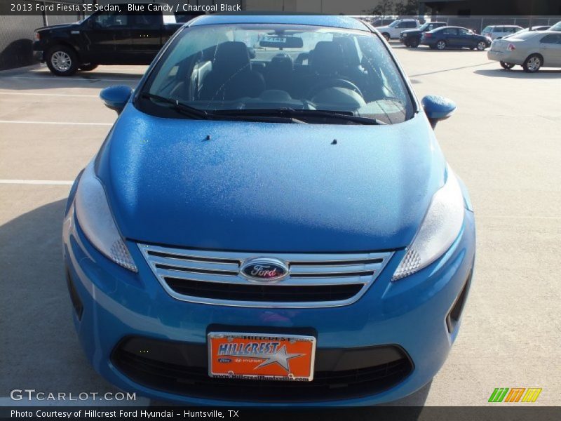 Blue Candy / Charcoal Black 2013 Ford Fiesta SE Sedan