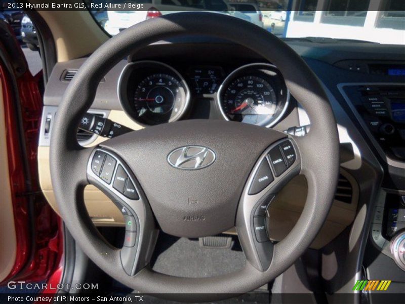 Red Allure / Beige 2013 Hyundai Elantra GLS