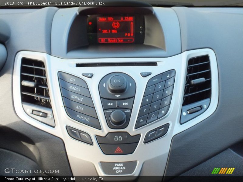 Controls of 2013 Fiesta SE Sedan