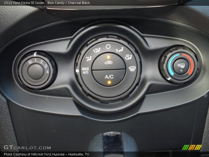 Controls of 2013 Fiesta SE Sedan
