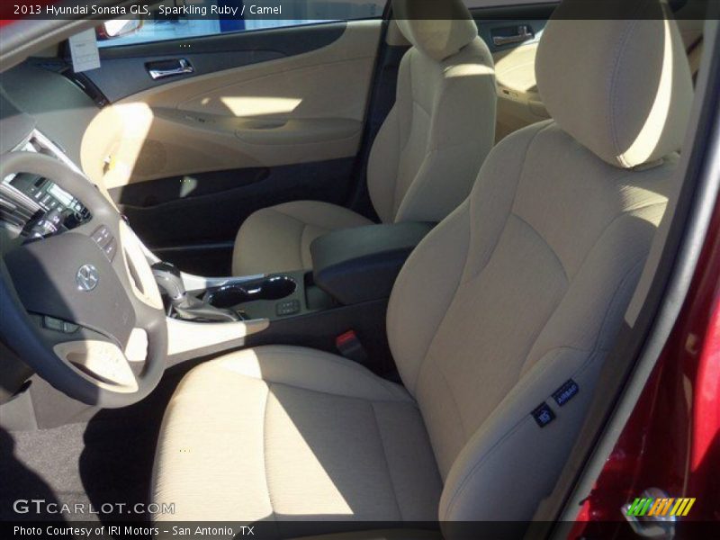 Sparkling Ruby / Camel 2013 Hyundai Sonata GLS