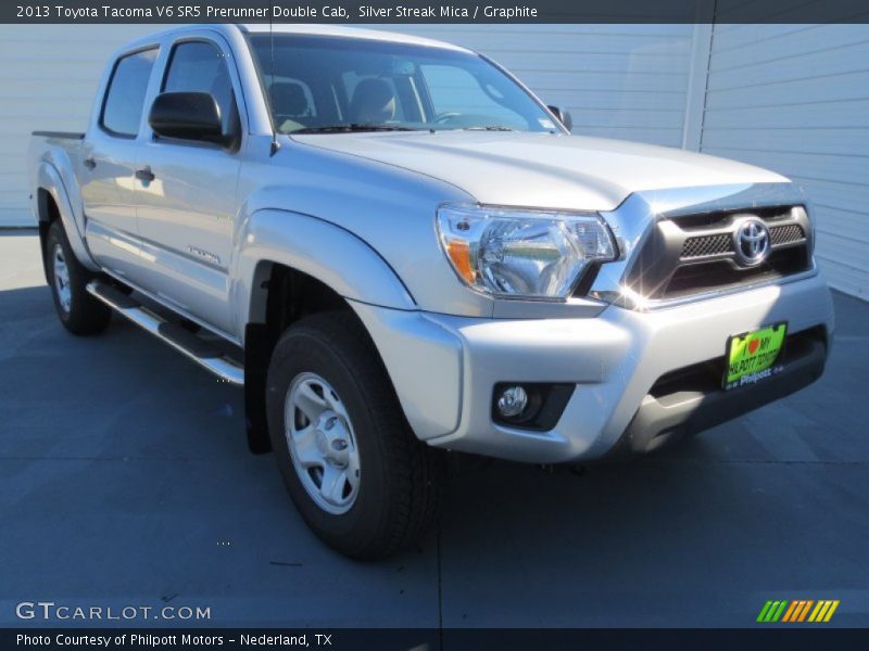 Silver Streak Mica / Graphite 2013 Toyota Tacoma V6 SR5 Prerunner Double Cab