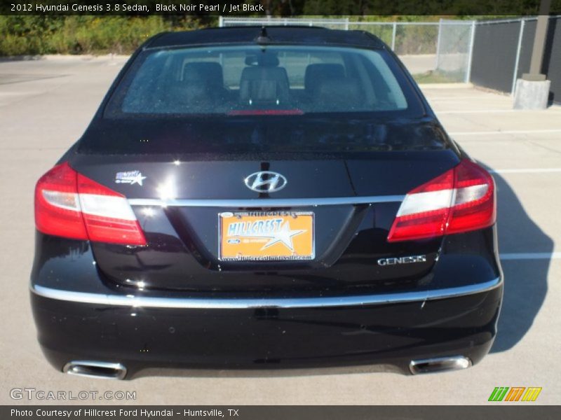 Black Noir Pearl / Jet Black 2012 Hyundai Genesis 3.8 Sedan