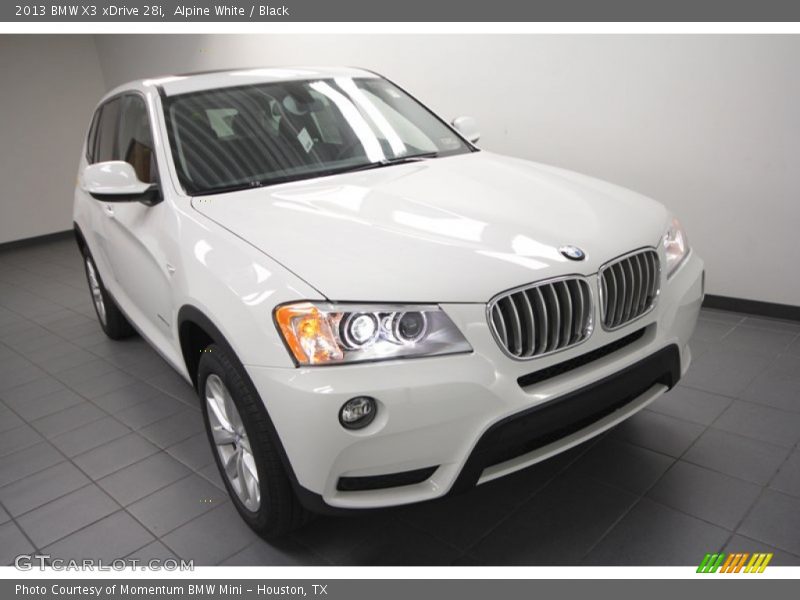 Alpine White / Black 2013 BMW X3 xDrive 28i