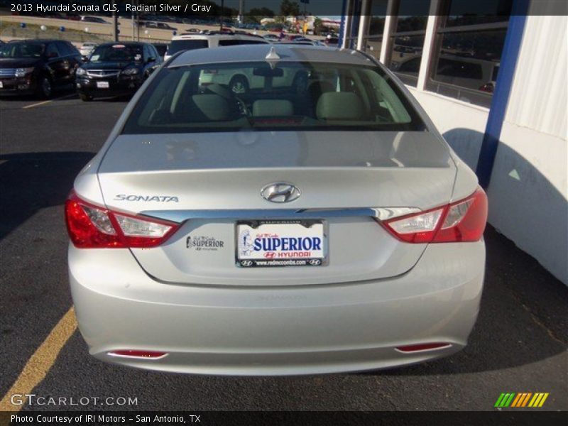 Radiant Silver / Gray 2013 Hyundai Sonata GLS
