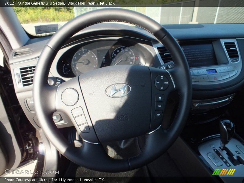 Black Noir Pearl / Jet Black 2012 Hyundai Genesis 3.8 Sedan