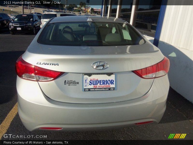 Silver / Gray 2013 Hyundai Elantra GLS