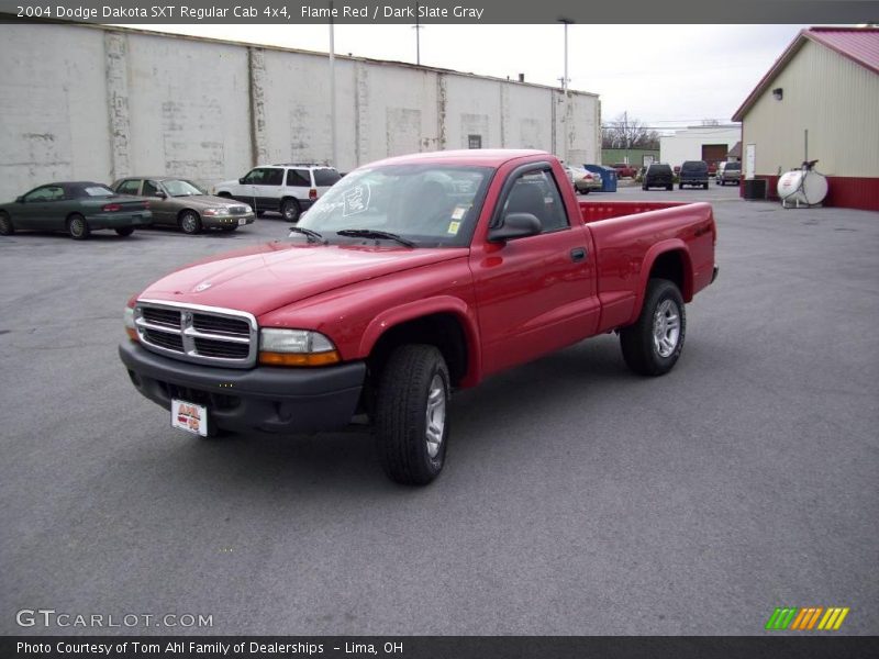 Flame Red / Dark Slate Gray 2004 Dodge Dakota SXT Regular Cab 4x4