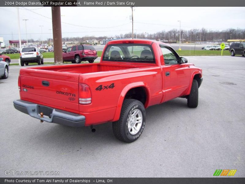 Flame Red / Dark Slate Gray 2004 Dodge Dakota SXT Regular Cab 4x4