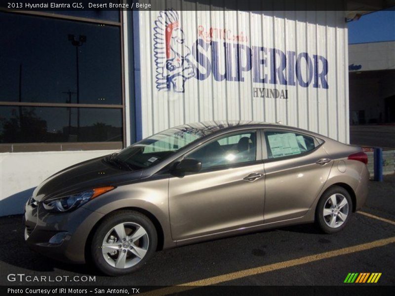 Desert Bronze / Beige 2013 Hyundai Elantra GLS