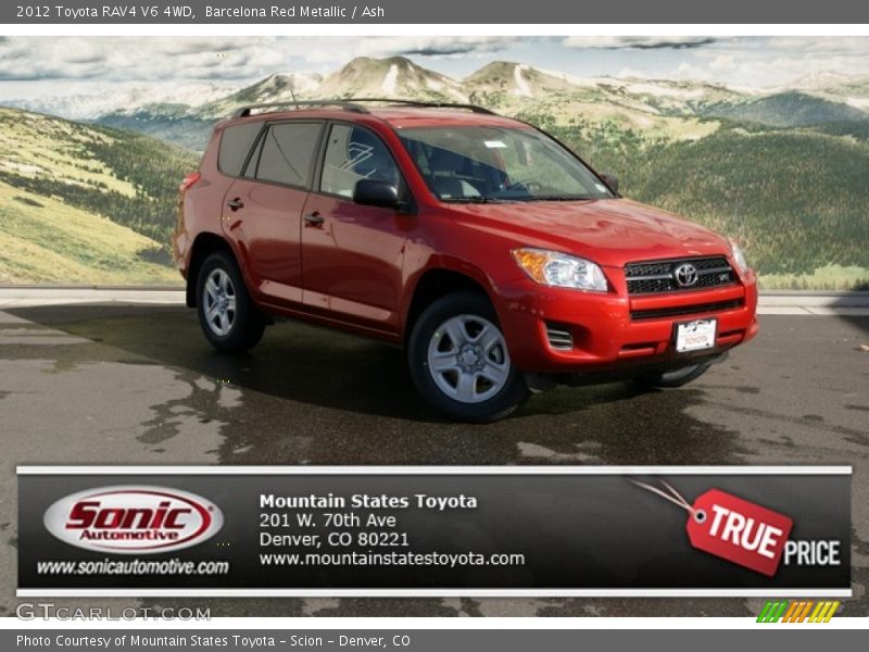 Barcelona Red Metallic / Ash 2012 Toyota RAV4 V6 4WD