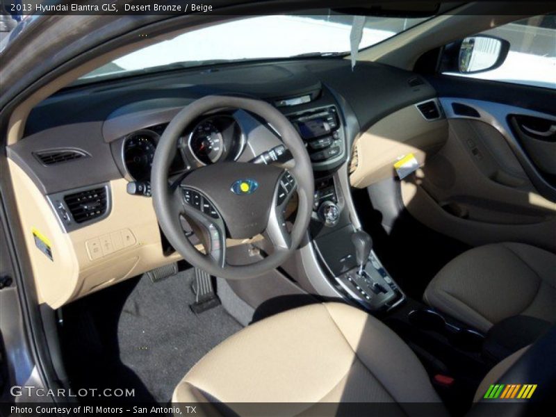 Desert Bronze / Beige 2013 Hyundai Elantra GLS