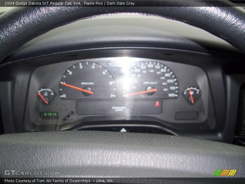 Flame Red / Dark Slate Gray 2004 Dodge Dakota SXT Regular Cab 4x4