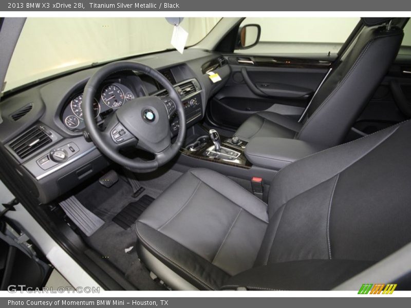 Black Interior - 2013 X3 xDrive 28i 