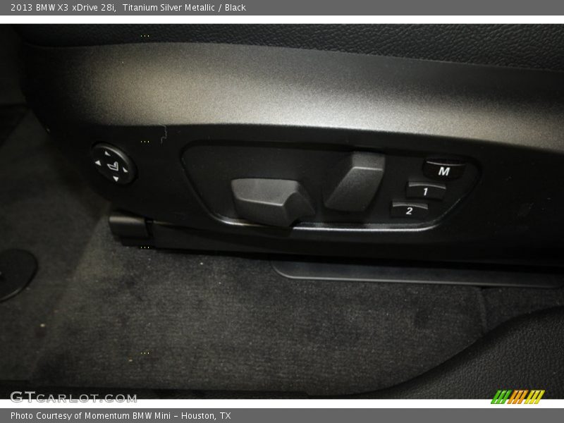 Titanium Silver Metallic / Black 2013 BMW X3 xDrive 28i