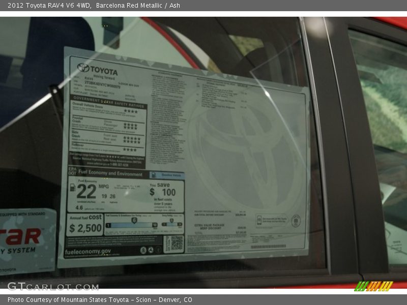 Barcelona Red Metallic / Ash 2012 Toyota RAV4 V6 4WD