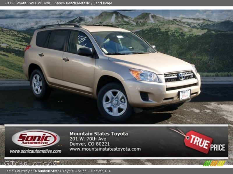 Sandy Beach Metallic / Sand Beige 2012 Toyota RAV4 V6 4WD
