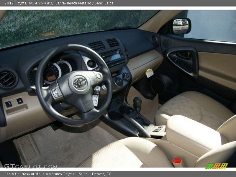 Sandy Beach Metallic / Sand Beige 2012 Toyota RAV4 V6 4WD
