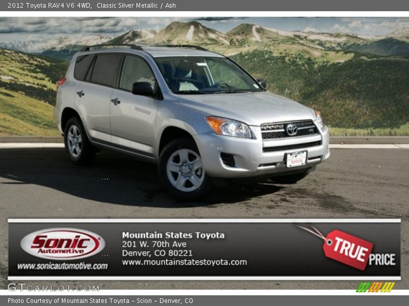 Classic Silver Metallic / Ash 2012 Toyota RAV4 V6 4WD
