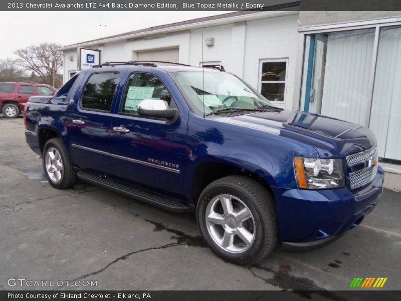 Front 3/4 View of 2013 Avalanche LTZ 4x4 Black Diamond Edition