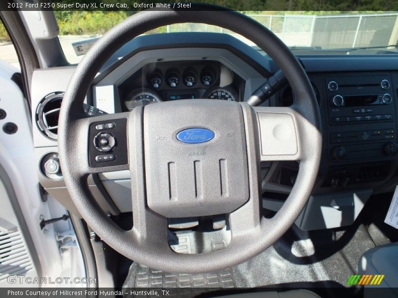 Oxford White / Steel 2012 Ford F250 Super Duty XL Crew Cab