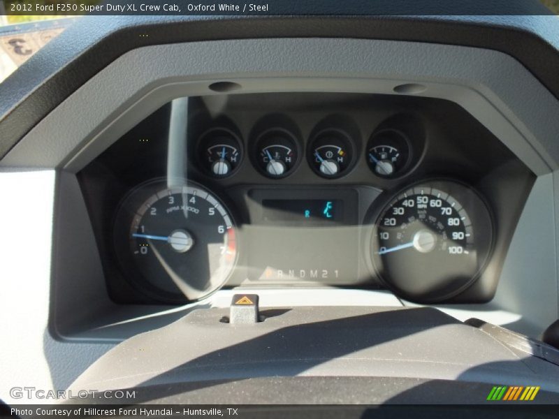 Oxford White / Steel 2012 Ford F250 Super Duty XL Crew Cab