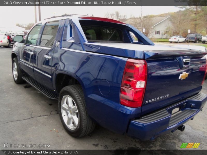 Blue Topaz Metallic / Ebony 2013 Chevrolet Avalanche LTZ 4x4 Black Diamond Edition