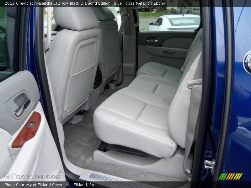 Rear Seat of 2013 Avalanche LTZ 4x4 Black Diamond Edition