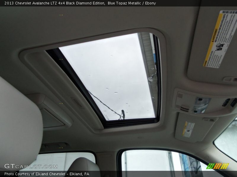 Sunroof of 2013 Avalanche LTZ 4x4 Black Diamond Edition