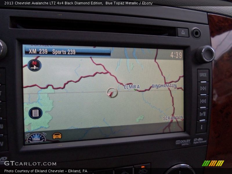 Navigation of 2013 Avalanche LTZ 4x4 Black Diamond Edition
