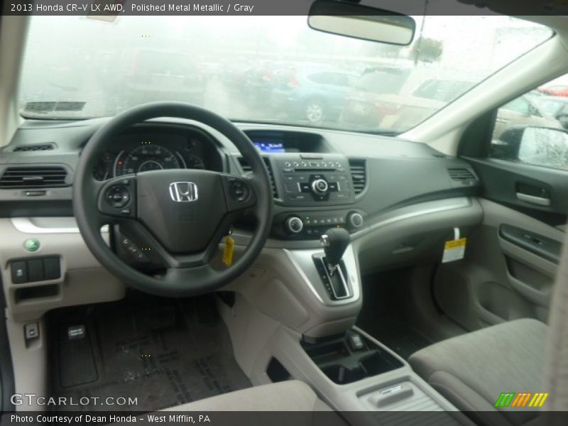 Polished Metal Metallic / Gray 2013 Honda CR-V LX AWD