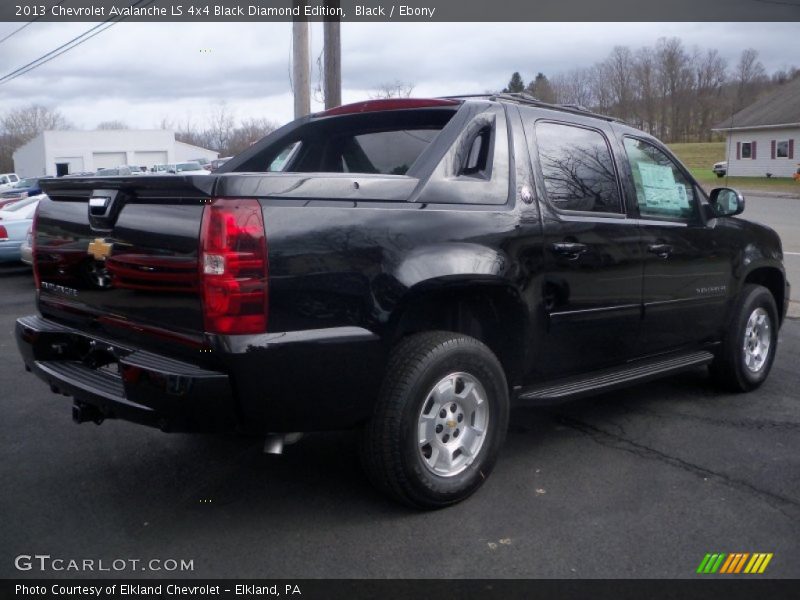 Black / Ebony 2013 Chevrolet Avalanche LS 4x4 Black Diamond Edition