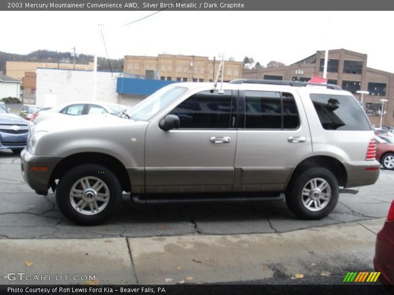 Silver Birch Metallic / Dark Graphite 2003 Mercury Mountaineer Convenience AWD