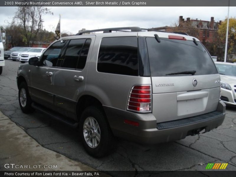 Silver Birch Metallic / Dark Graphite 2003 Mercury Mountaineer Convenience AWD