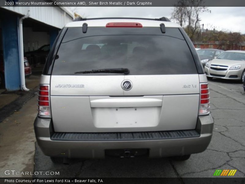Silver Birch Metallic / Dark Graphite 2003 Mercury Mountaineer Convenience AWD