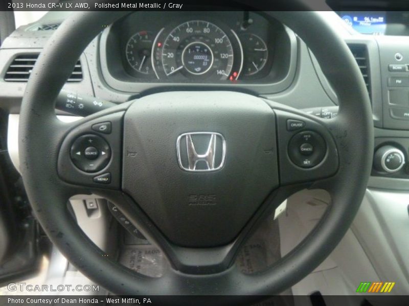 Polished Metal Metallic / Gray 2013 Honda CR-V LX AWD